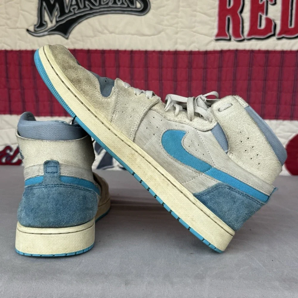 Size‎ 12 - Air Jordan 1 Zoom Comfort 2 High Dark Powder Blue